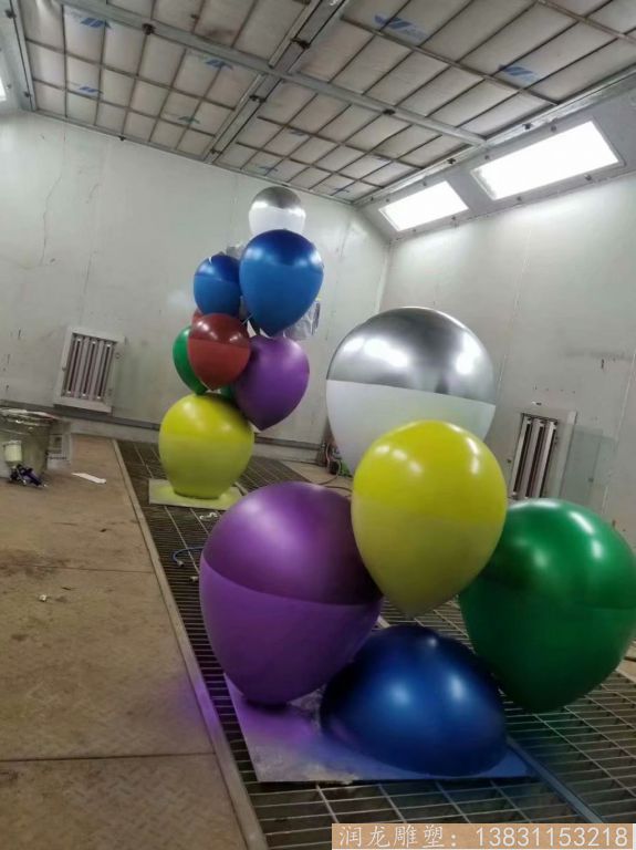 不锈钢气球雕塑烤漆1