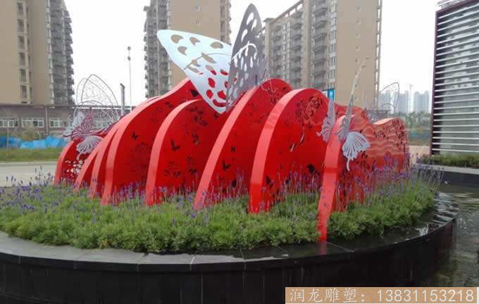 大型不锈钢公园景观雕塑摆件 城市创意造型不锈钢雕塑定制加工厂家