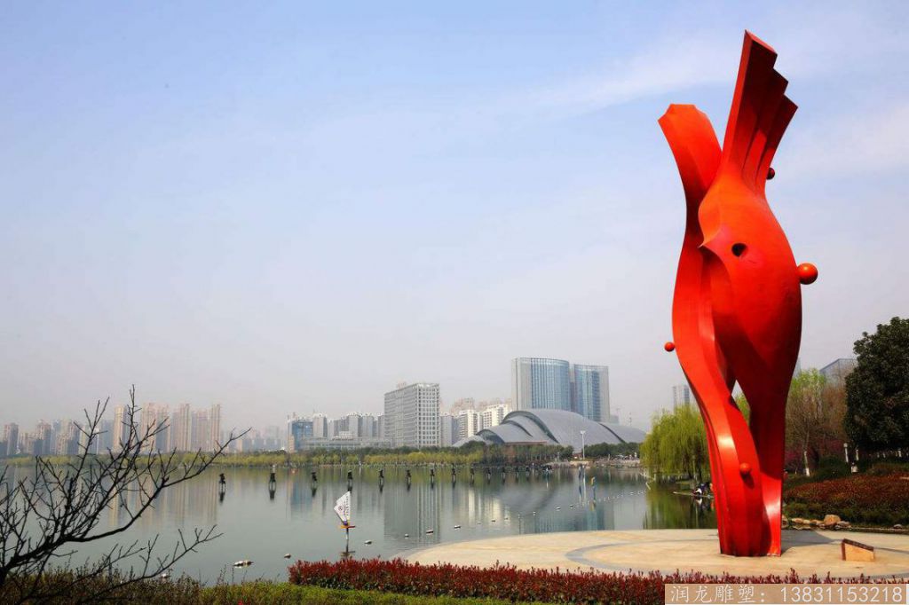 城市景观不锈钢雕塑制作厂家在哪 抽象创意造型不锈钢景观雕塑